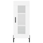 vidaXL Buffet haut Blanc 34 5x34x180 cm Bois d'ingénierie