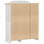 vidaXL Garde-robe Corona blanc 151 5x52x186 cm bois de pin massif