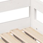 vidaXL Lit de jour avec gigogne et tiroirs sans matelas blanc 80x200cm