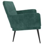 Banc banquette 108 x 79 x 79 cm velours vert foncé 02_0010564