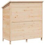 vidaXL Abri de jardin Naturel 106 x 56 x 113 5 cm Bois d'ingénierie