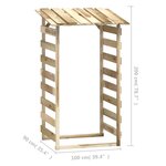 vidaXL Pergolas avec toits 6 Pièces 100x90x200 cm Bois de pin imprégné