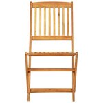 vidaXL Ensemble à manger de jardin pliable 3 Pièces bois d'acacia massif