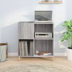 vidaXL Armoire à disques sonoma gris 84 5x38x89 cm bois d'ingénierie