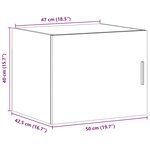 vidaXL Armoire murale chêne marron 50x42 5x40 cm bois d'ingénierie