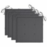 vidaXL Chaises pliables de jardin lot de 4 avec coussins Bois d'acacia