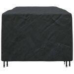 vidaXL Housse pour mobilier d'extérieur Noir 300 x 110 x 70 cm 210D