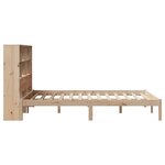 vidaXL Lit bibliothèque sans matelas 120x200 cm bois de pin massif