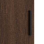 vidaXL Meuble de salle de bain haut Chêne marron 30 x 35 x 192 cm