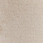 vidaXL Jeté Beige 130 x 150 cm Toison