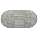 vidaXL Table à dîner de jardin (120-170)x80x75 cm Bois d'acacia massif