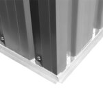 vidaXL Abri de stockage pour jardin métal gris 257x205x178 cm