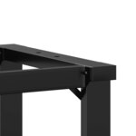 vidaXL Pieds de table à manger cadre en O 80x40x73 cm fonte