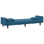 vidaXL Ensemble de canapés 2 Pièces avec coussins bleu velours