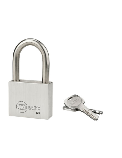 THIRARD - Cadenas à clé INOX  inox  anse inox  60mm  2 clés