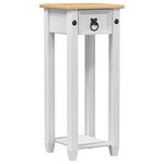 vidaXL Support de Plante Blanc 30 x 30 x 73 cm Bois de pin massif