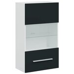 vidaXL Meubles TV 5 Pièces avec lumière LED indigo mat bois d'ingénierie