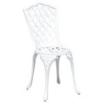 Ensemble de Bistro de Jardin 3 Pièces vidaXL en Aluminium Blanc