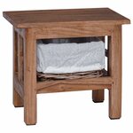vidaXL Table d'appoint Marron Bois massif d'acajou