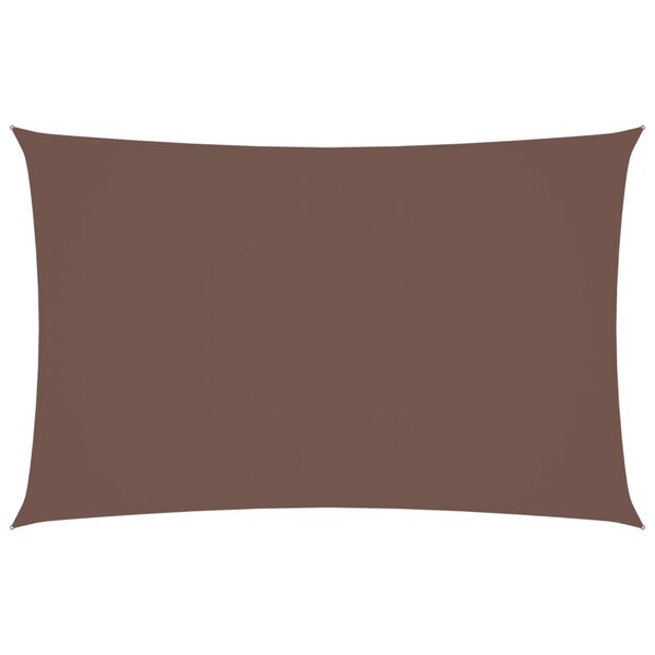 vidaXL Voile de parasol tissu oxford rectangulaire 2x5 m marron