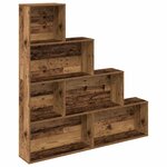 vidaXL Bibliothèque vieux bois 157x24x160 cm bois d'ingénierie