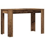 vidaXL Table à manger vieux bois 120x60x76 cm bois d'ingénierie