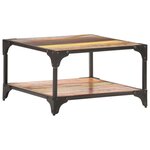 vidaXL Table basse 60x60x35 cm Bois de récupération massif
