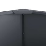 vidaXL Jardinière Anthracite 60 x 60 x 35 cm Acier