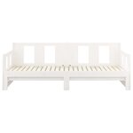 vidaXL Lit coulissant sans matelas blanc 2x(80x200)cm