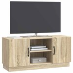 vidaXL Meuble TV Chêne Sonoma 102 x 34 5 x 47 cm Bois d'ingénierie