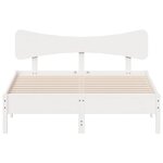 vidaXL Cadre de lit sans matelas blanc 150x200 cm bois de pin massif