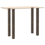 vidaXL Pieds de table de bar 4 pièces Acier naturel 110-112 cm Acier