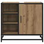 vidaXL Cabinet de salle de bain Chêne artisanal 65 x 33 x 60 cm