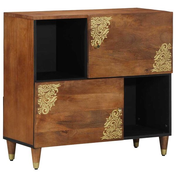 vidaXL Buffet Marron 80 x 33 5 x 75 cm Bois de manguier massif
