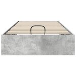 vidaXL Cadre de lit ottoman Gris béton 80 5 x 200 cm Bois d'ingénierie