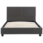 vidaXL Cadre de lit Gris Similicuir 100 x 200 cm