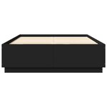 vidaXL Cadre de lit sans matelas noir 140x200 cm