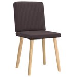 vidaXL Chaises à manger lot de 2 marron foncé tissu