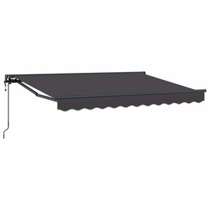 vidaXL Auvent rétractable électrique Anthracite 3 5 x 2 m