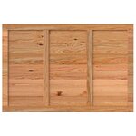 vidaXL Dessus de bureau marron clair bois chêne massif rectangulaire