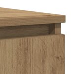 vidaXL Buffet et tiroirs chêne artisanal 100 5x35x76cm bois ingénierie
