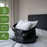 Pack and Move - Lot 20 Grands Sacs Poubelles Résistants Pour Déménagement - 120 L - Sacs Poubelles Pour Gros Volumes