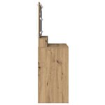 vidaXL Coiffeuse chêne artisanal 100 x 41 x 135 cm Bois d'ingénierie