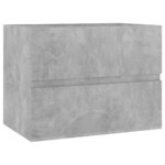 vidaXL Meubles de salle de bain gris béton bois d'ingénierie