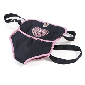 Bayer Chic 2000 782-26 - Sangle de Portage Poupée  anthracite - bleu foncé - rose