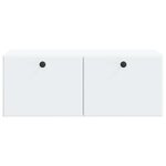 vidaXL Meuble TV mural 78 5 x 41 x 30 cm Blanc Bois d'ingénierie