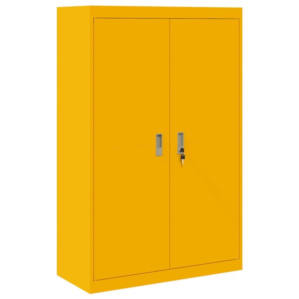 vidaXL Armoire de rangement 2 Pièces Jaune moutarde 90 x 40 x 140 cm