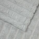 vidaXL Couvertures à jeter 6 Pièces Gris 150 x 130 cm Toison