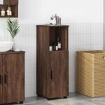 vidaXL Cabinet de salle de bain Chêne marron 30 x 35 x 95 cm