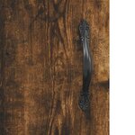 vidaXL Buffet chêne fumé 100x36x60 cm bois d'ingénierie